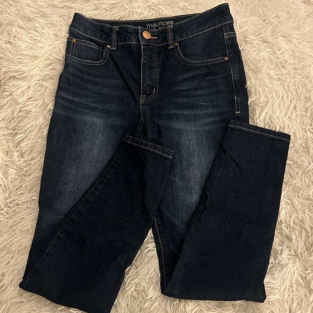Maurices Women’s Dark Blue Skinny Jeans